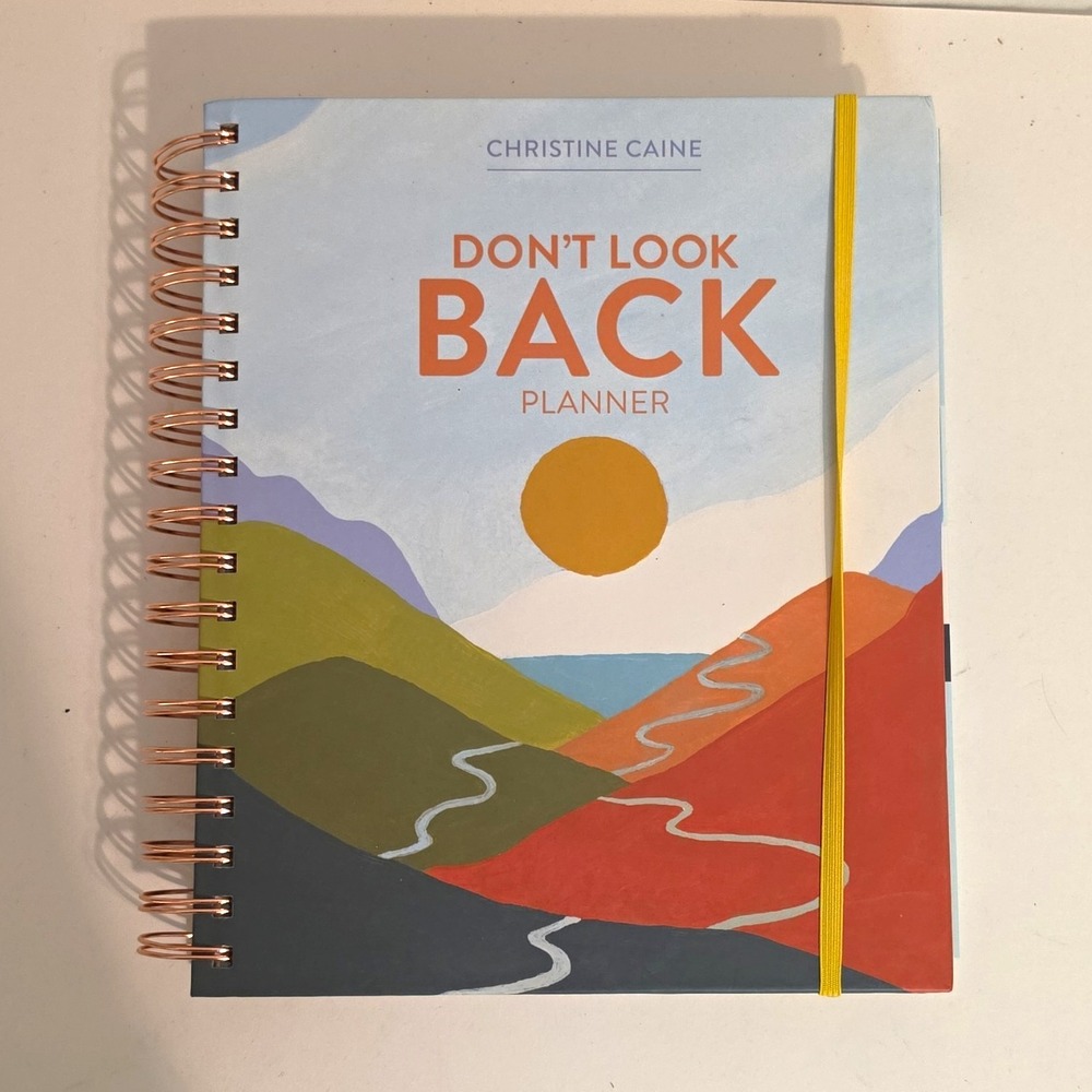 Christine Caine Don't Look Back Planner Spiral-Bound Tabbed Organizer w/ Band